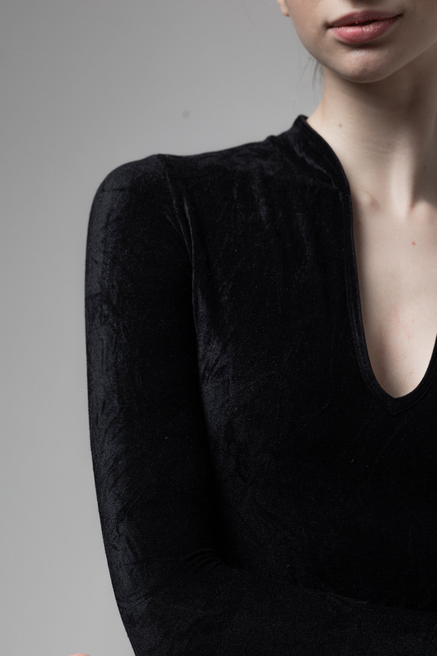 Dancelab leotard Black velvet bodysuit