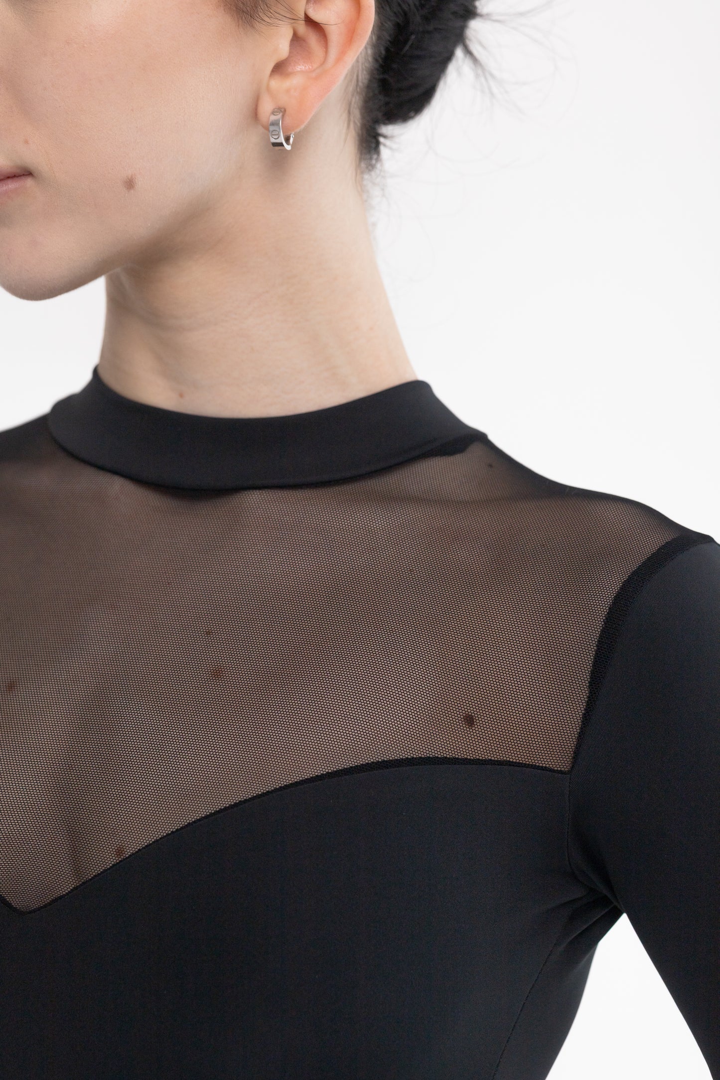 Dancelab basic classical ballet leotard with mesh