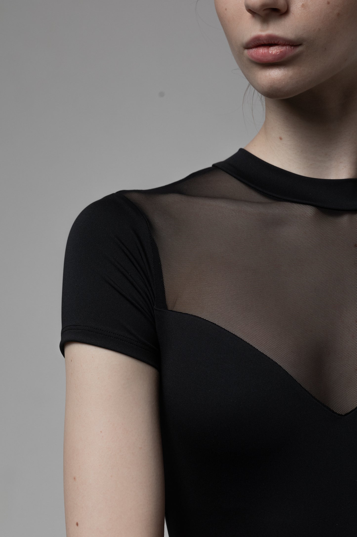 Dancelab Basic combination of leotard material and mesh