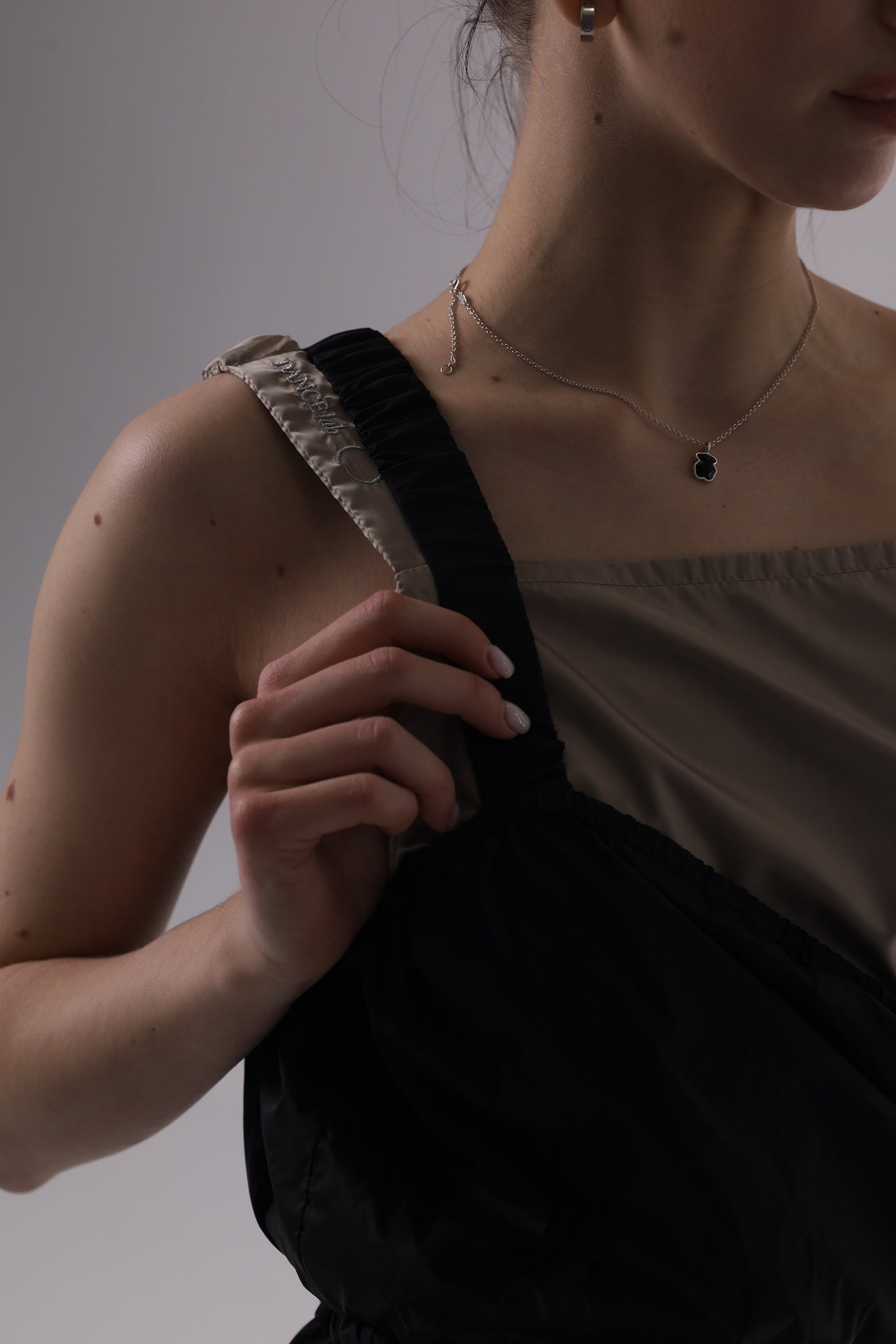 Ballerina demonstrate sauna overalls by Dancelab