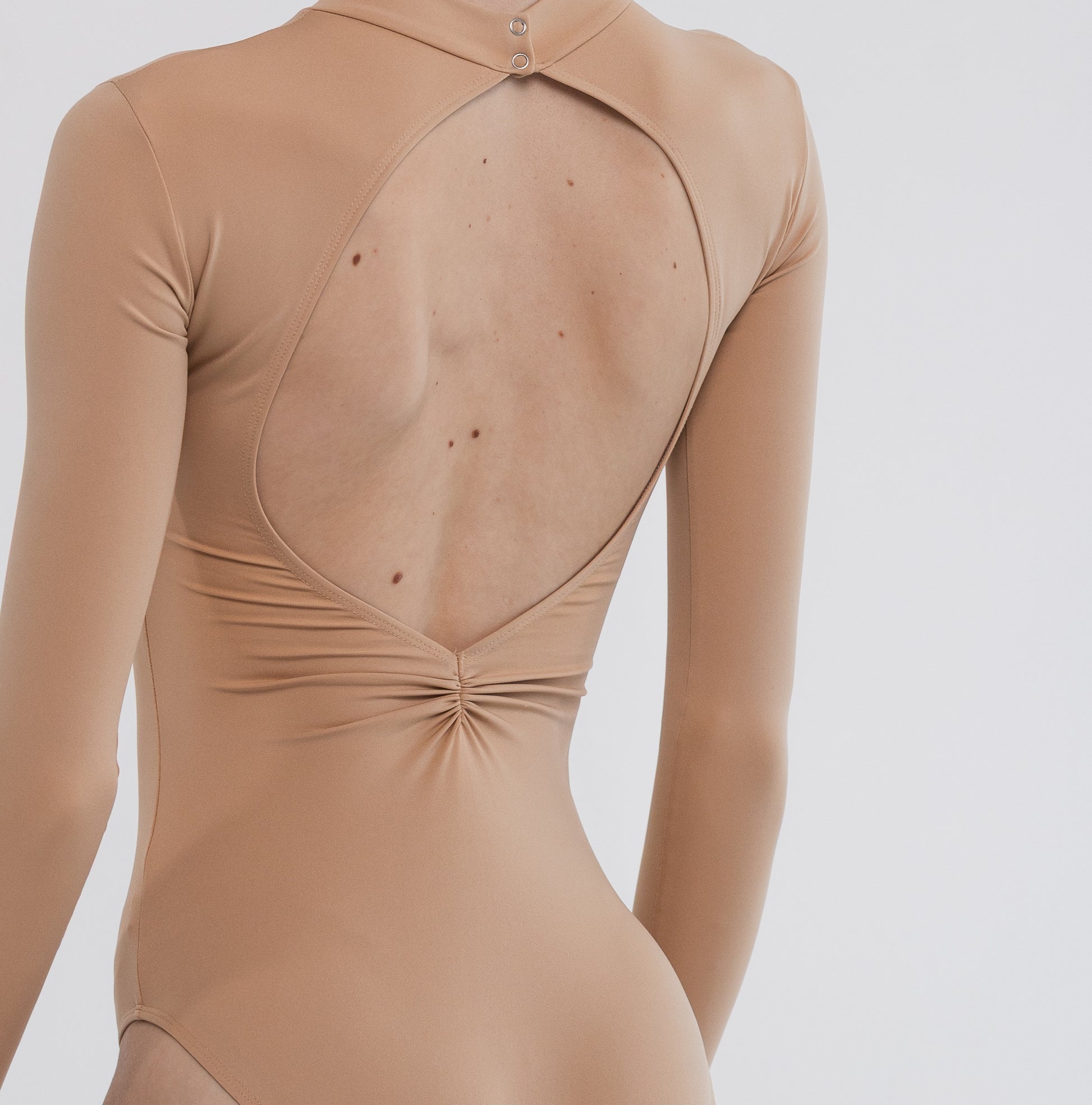 Dancelab Basic Nude classic ballet leotard with open back