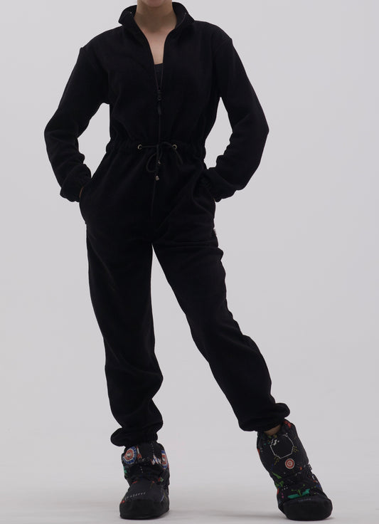 Ballerina wearing a black jumpsuit 