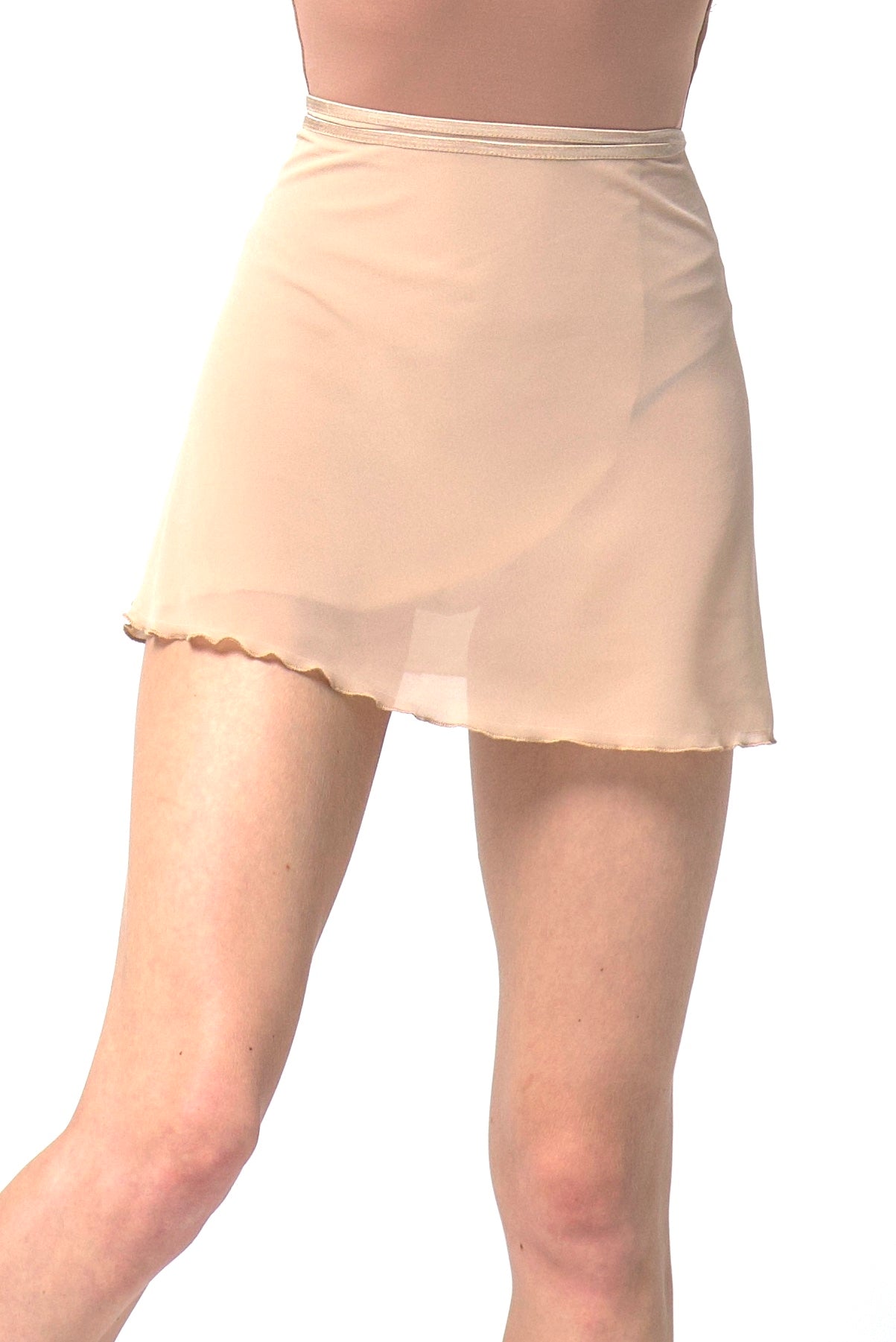Nude color skirt worn by a dancer